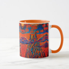 Taza Rosas expresivos en el cielo