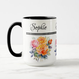 Taza Rosas Floral Mug