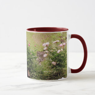 Taza Rosas Jardín Mug (Borgoña)