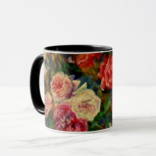 Taza Rosas, la famosa pintura de Renoir, (Anverso izquierdo)