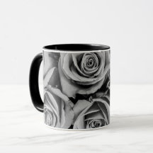 Rosas monocromáticos Coffee Mug