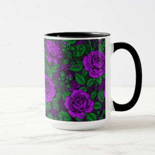 Taza Rosas morados