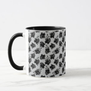 Taza Rosas negros