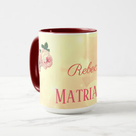 Taza Rosas personalizados Matriarca madre