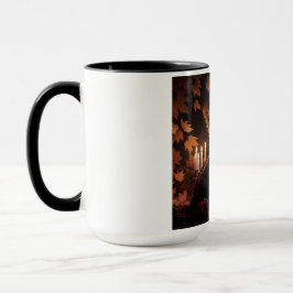 Taza Rosas púrpura de corsé victoriano gótico otoño