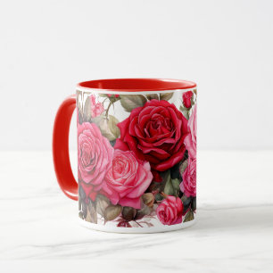 Taza Rosas rojas, Rosas rojas,