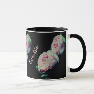 Taza Rosas rosas rosas personalizadas