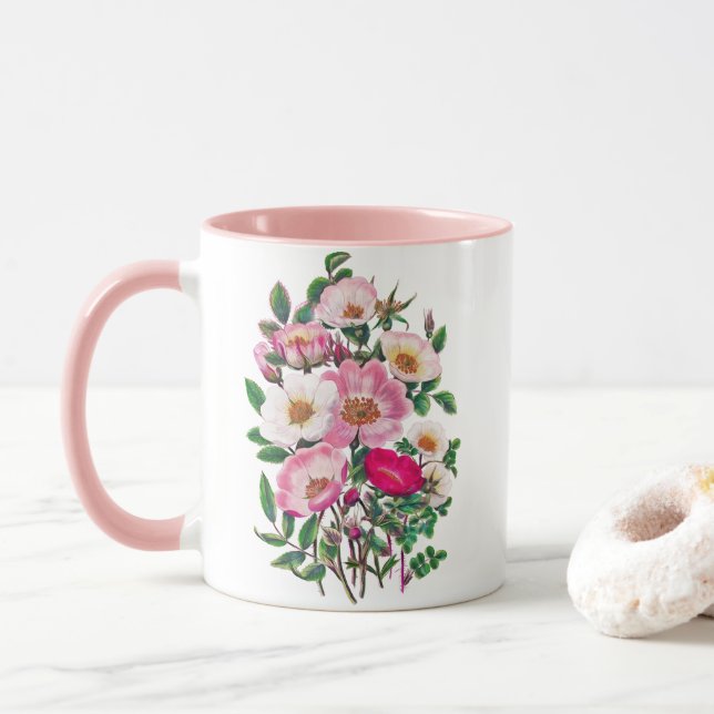 Taza Rosas silvestres (Con donut)