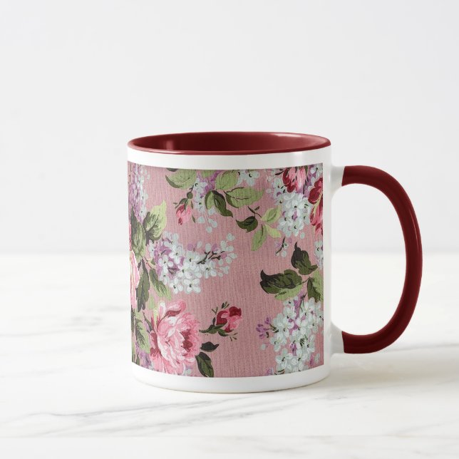 Taza Rosas victorianos y Lilacs Mug (Derecha)