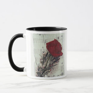 Taza <Rose and Music> por Kim Koza 2