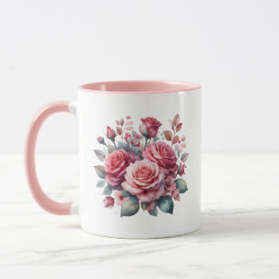 Taza Rose Bouquet Floral Design-62101