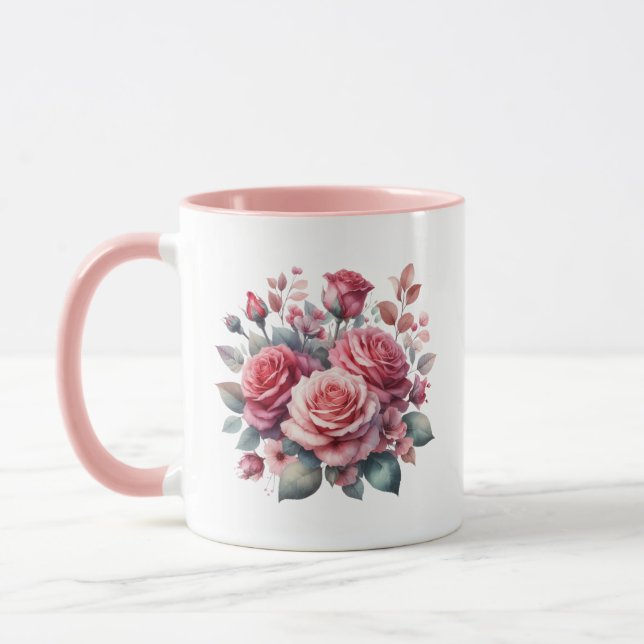 Taza Rose Bouquet Floral Design-62101 (Izquierda)