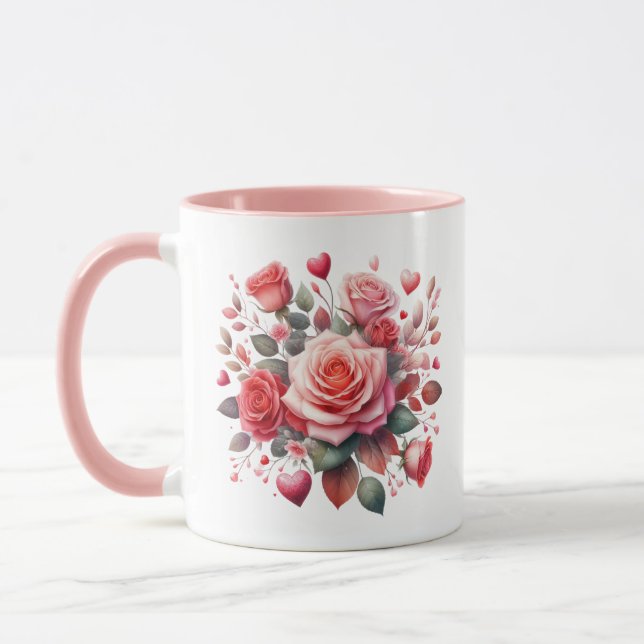 Taza Rose Bouquet Floral Design-62103 (Izquierda)
