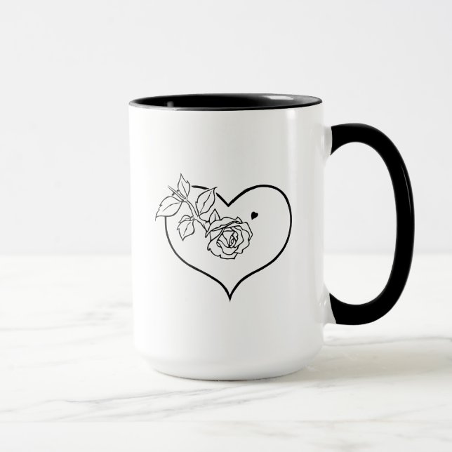 Taza RoseHeart Coffee Mug (Derecha)
