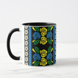 Taza Roses and Castles Floral Patterned