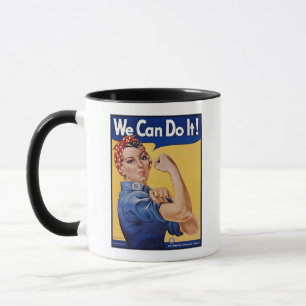 Taza Rosie la Remachadora: Mujeres Fuertes Empoderamien