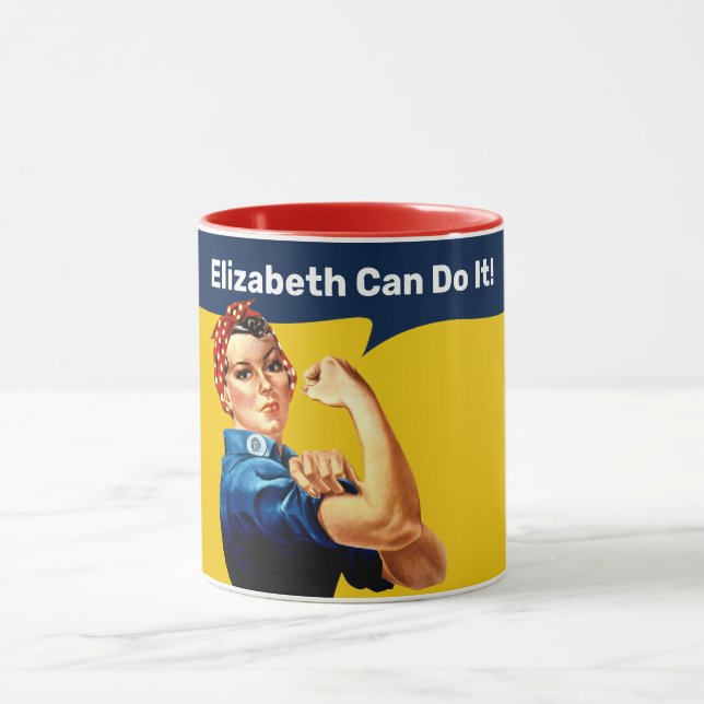 Taza Rosie the Riveter | Mug | Personalizar (Centro)