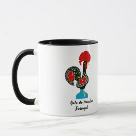 Taza Roster tradicional de Barcelos en negro