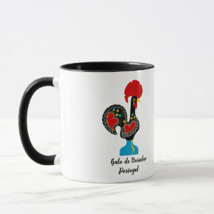 Taza Roster tradicional de Barcelos en negro