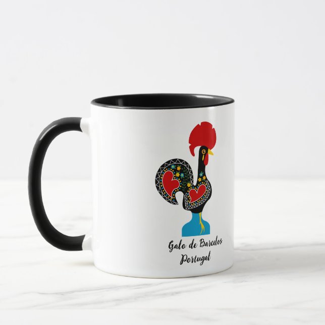 Taza Roster tradicional de Barcelos en negro (Izquierda)