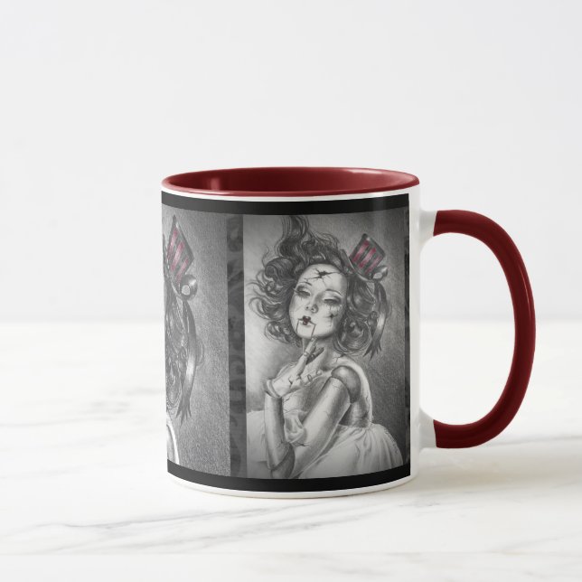 Taza rota taza fracturada del carnaval de la taza (Derecha)