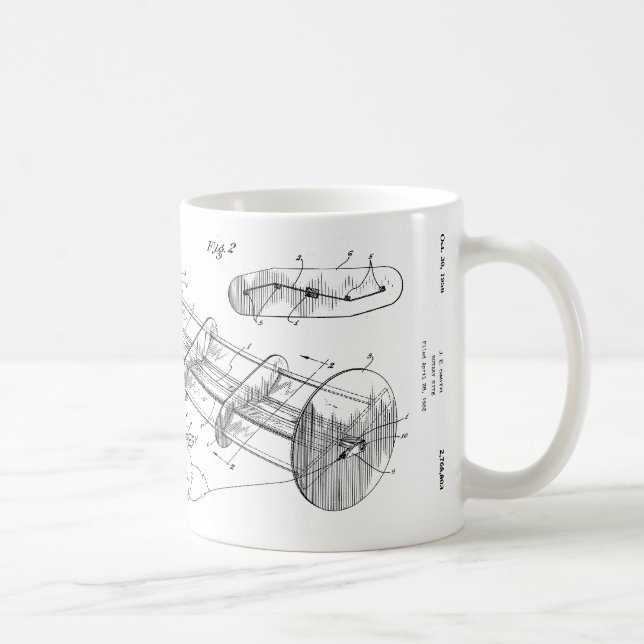 Taza rotatoria de la patente de la cometa - (Derecha)