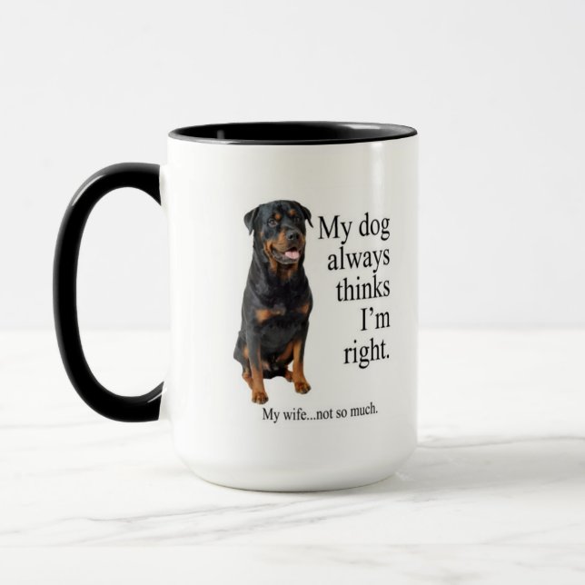 Taza Rottie vs Wife Mug (Izquierda)