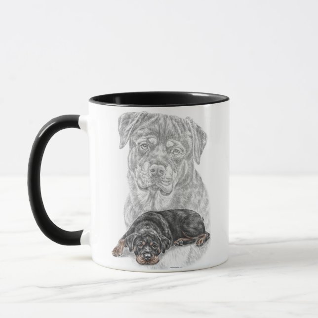 Taza Rottweiler Dog Art (Izquierda)