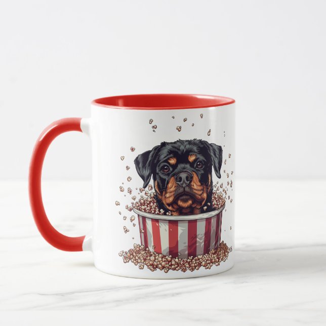 Taza Rottweiler Dog Movie Popcorn Bucket (Izquierda)