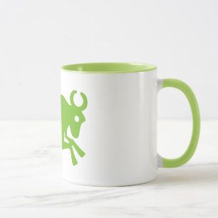 Taza Rótulo Astrología Taurus, Zodiac Ringer Mug