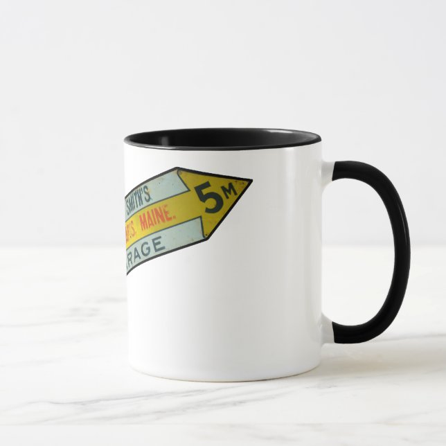 Taza Rótulo automotriz de época #3 Mug (Derecha)