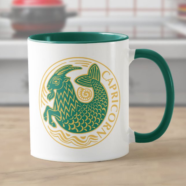 Taza Rótulo Capricornio del Zodiaco (Subido por el creador)