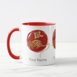 Taza Rótulo de constelación de horóscopo zodiaco chino