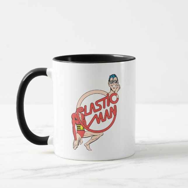 Taza Rótulo de cuello de goma de hombre plástico (Izquierda)
