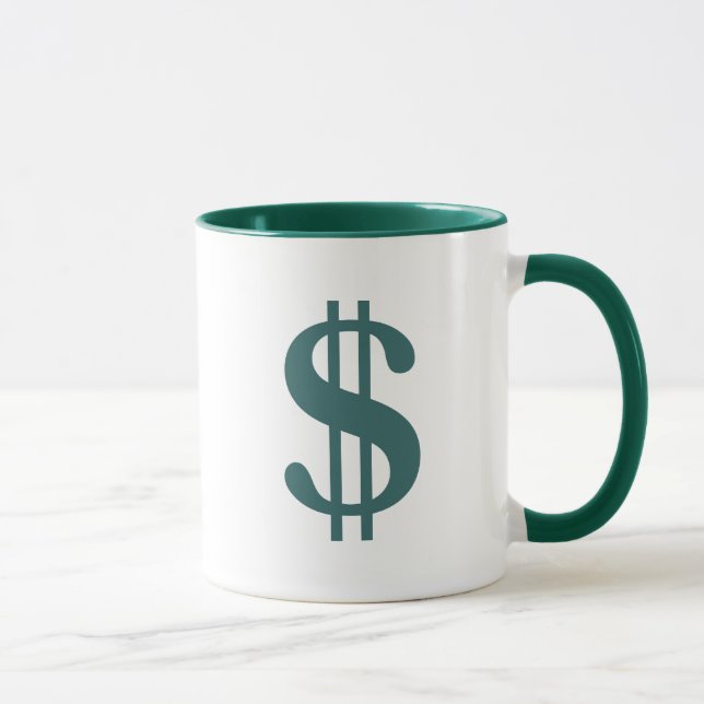 Taza Rótulo de dólar (Derecha)