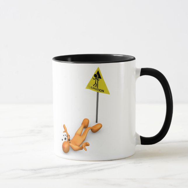 Taza Rótulo de la precaución (Derecha)