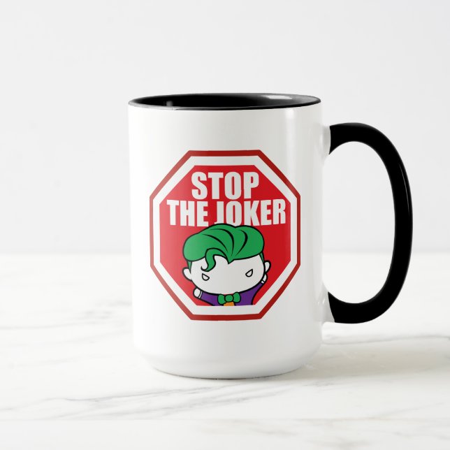 Taza Rótulo de la teoría "Detener al bromista" (Derecha)