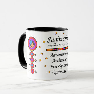 Taza Rótulo de nacimiento Sagittarius Totem Mug
