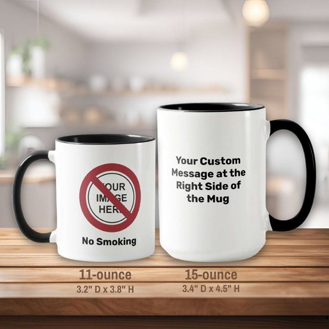 Taza Rótulo del círculo de prohibición de personalizado (Subido por el creador)