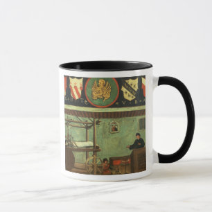 Taza Rótulo del gremio de los tejedores venecianos (el