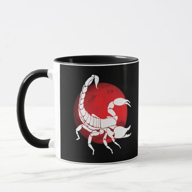 Taza Rótulo Escorpio Zodiac (Izquierda)