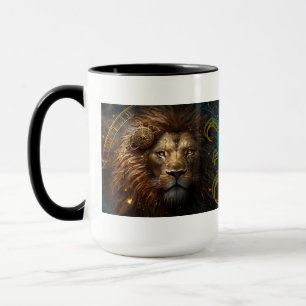 Taza Rótulo Leo Zodiac