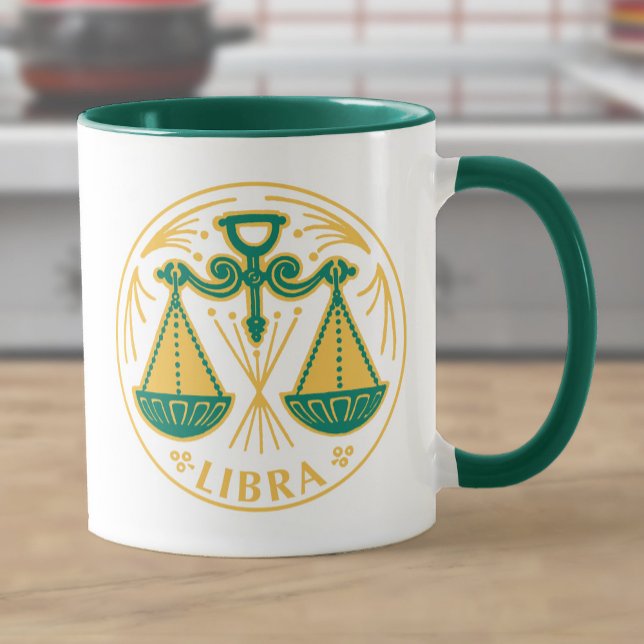 Taza Rótulo Libra del Zodiac (Subido por el creador)