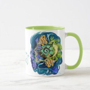 Taza Rótulo Pisces Zodiac