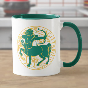 Taza Rótulo sagitario del zodiaco