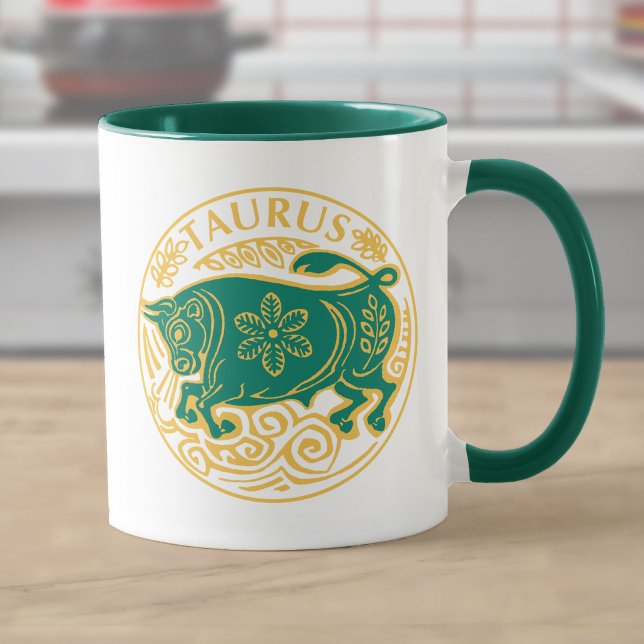 Taza Rótulo Tauro del Zodiac (Subido por el creador)