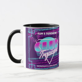 Taza Rótulo Tropicana Neon
