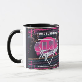 Taza Rótulo Tropicana Neon