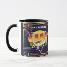 Taza Rótulo Tropicana Neon
