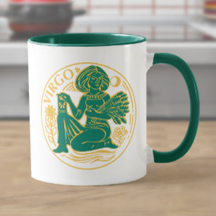 Taza Rótulo Virgo del Zodiaco